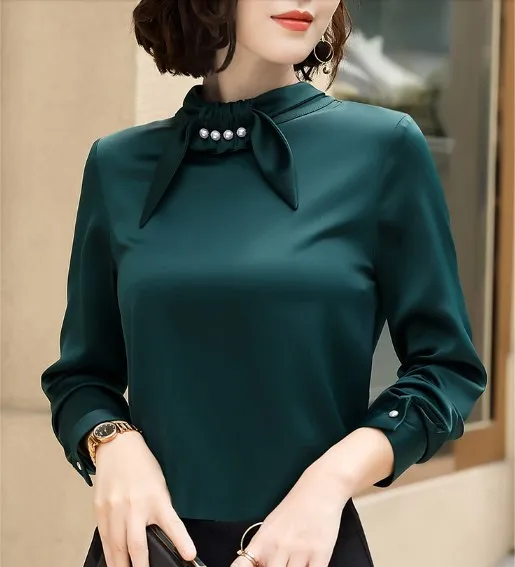 womens tops and blouses long sleeve women shirts fashion women blouses 2020 spring women chiffon blouse shirt blusas fw257
