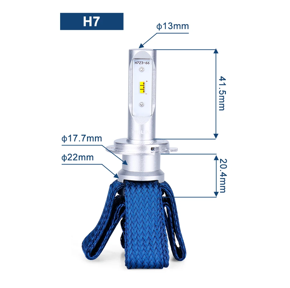 Philips H7 светодиодный автомобильный фары Ultinon эфирные 6000K белые Противотуманные фары nebbia luces светодиодный para Авто диодные лампы для автомобилей 2 шт