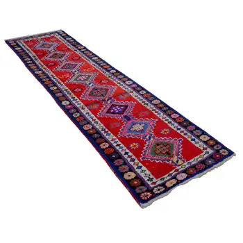 

82x288 Cm Multicolor Handmade Boho Runner Rugs-3x9 Ft
