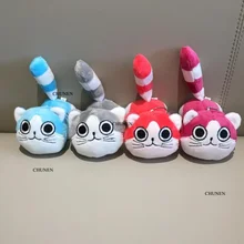 Милый 10 см, 4 цвета, кот игрушки животных, плюшевые чучела брелок игрушка кукла
