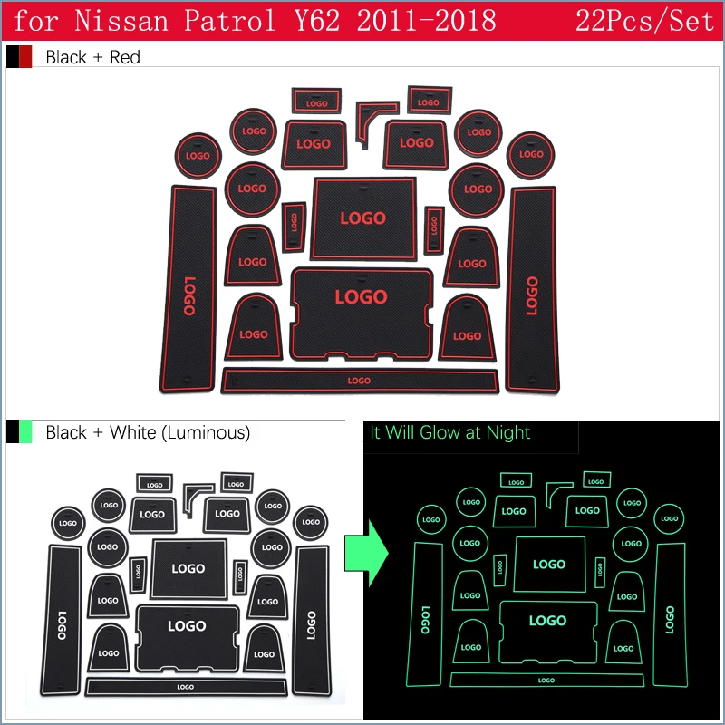 Противоскользящая резиновая подставка под кружку для Nissan Patrol Y62 2011 2012 2013 2014 2015 2016