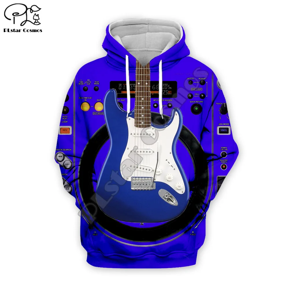 

Men Hip Pop Electric Guitar 3D Print DJ singer Hoodies casual Sweatshirt unisex pullover Harajuku zipper coat women tshirt vest