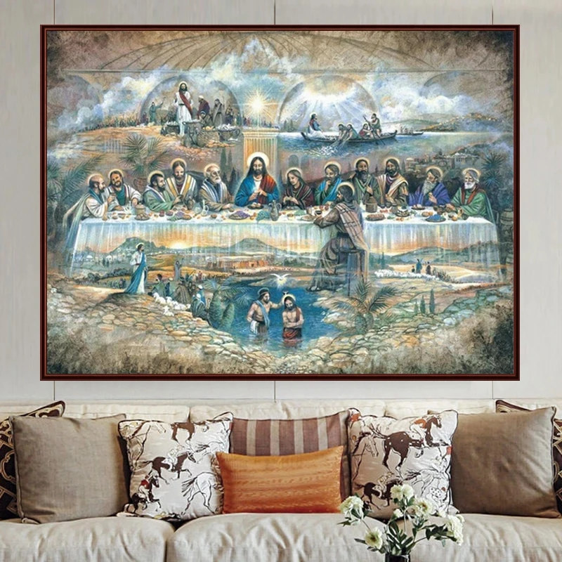 5d Diy Diamond Painting Jesus' The Last Supper Full Drill Square/round