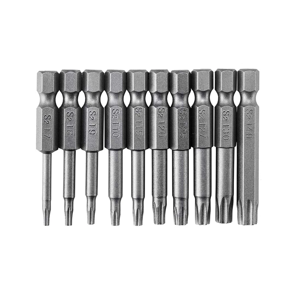 10 шт. T7-T40 Torx отвертка Набор бит Магнитная безопасность вскрытия доказательство инструменты