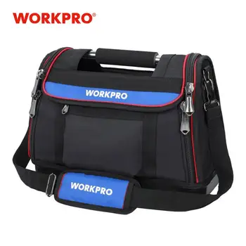 

WORKPRO 15" Open Top Tool Bag Heavy Duty Tool Storage Bag Tool Organizer Multifunctional Bag Men Crossbody Bag for Tools