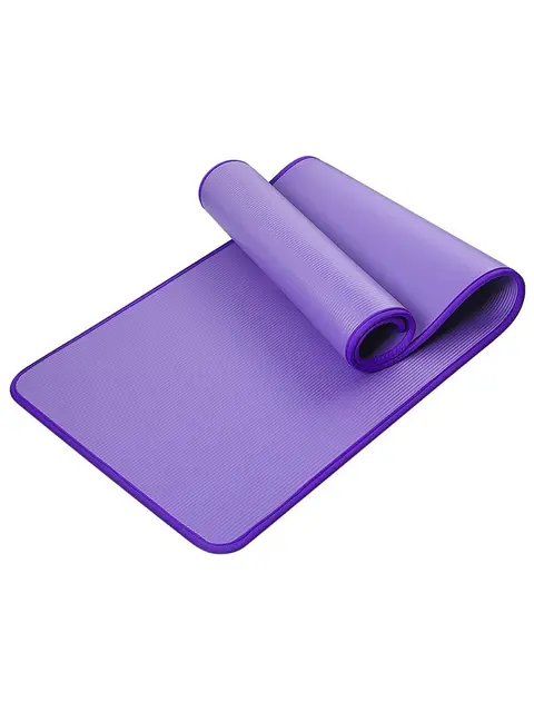 High Density Non-slip Yoga Mat 10mm Fitness Anti-Tear Exercise NBR Yoga Mat  with Carrying Strap for Beginners 183cmX61X1.0cm - AliExpress