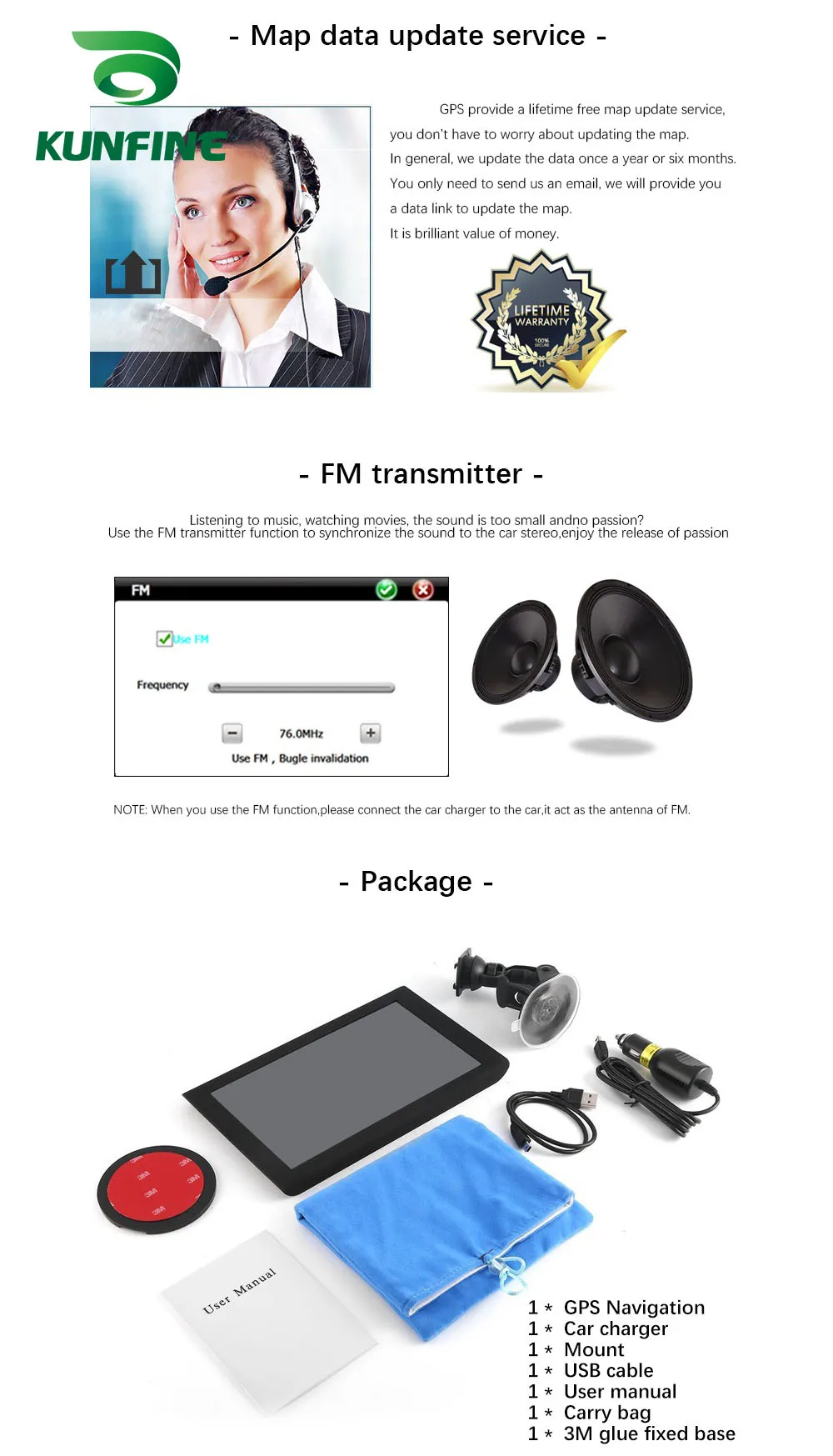  Car GPS Navigation With FM Radio 4GB 128M Truck GPS Navigators Rear View Camera Screen Free Map Upgrade wince (8)