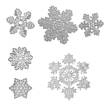 

3pcs Metal Cutting Dies Stencils for DIY Scrapbooking Photo Album Xmas Christmas Snowflake Embossing Paper Card Decorative Craft