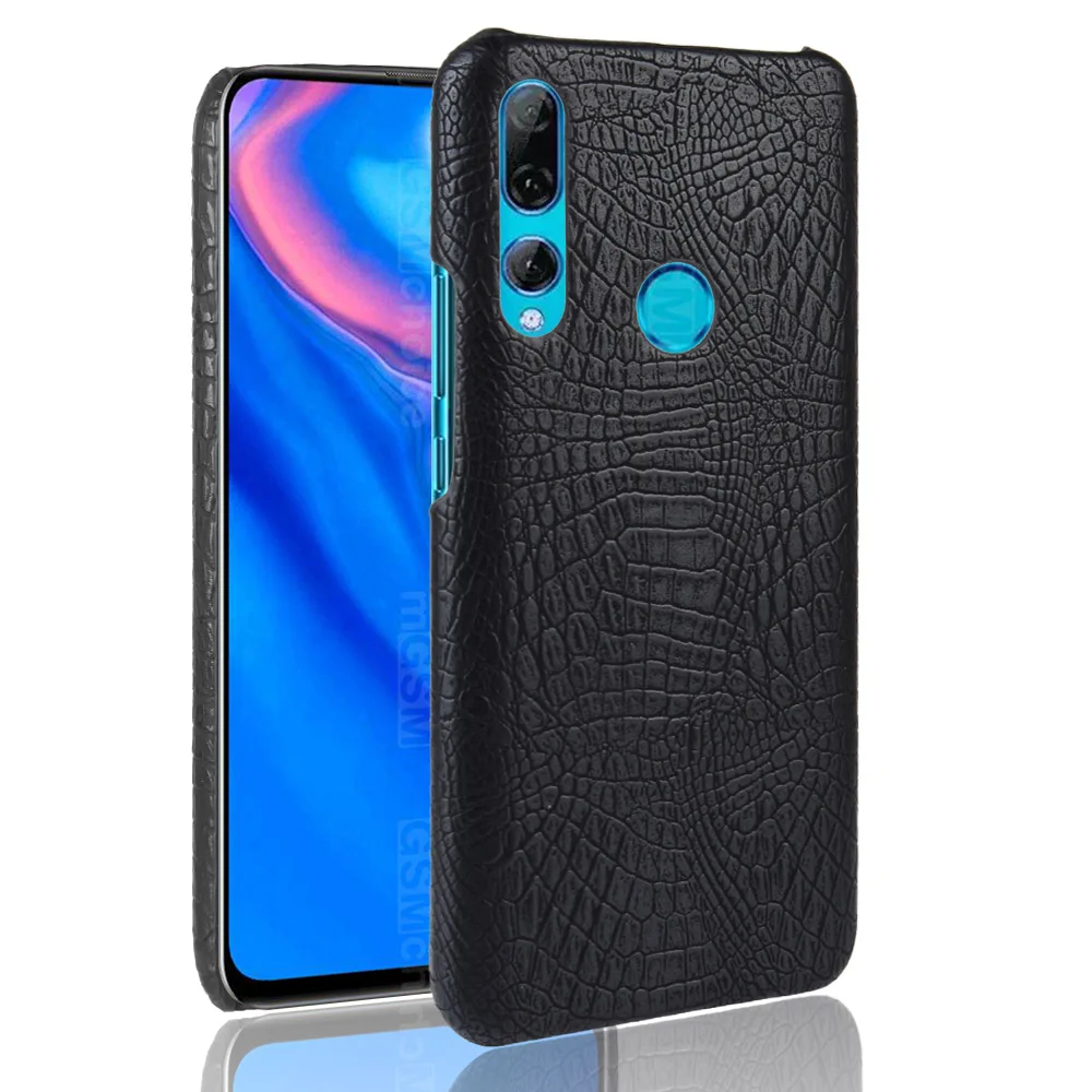 Жесткий чехол из искусственной кожи с текстурой под крокодила для Huawei Honor 9X Premium |