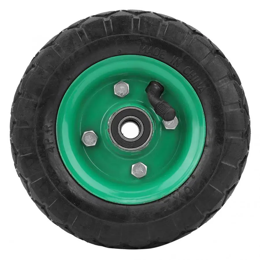 Inflatable Tire Wear-Resistant 6in Wheel Tyre 250kg 36psi wheels Tyre for Industrial Grade Cart Trolley