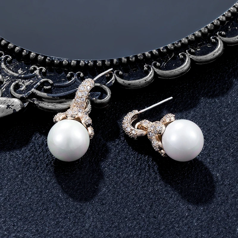 Винтажные циркониевые серьги с цветочным мотивом ручной работы искусственным