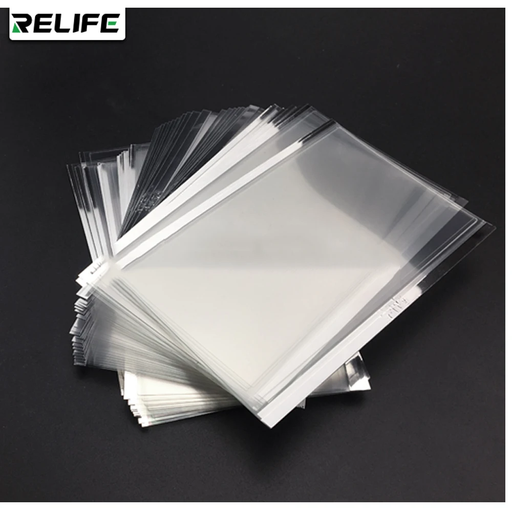 

50pcs RELIFE OCA 200um/250um Universal Sizes Optical Clear Adhesive Glue Film 4.7 5 5.3 5.5 6 6.3 7 7.9 8 Inch