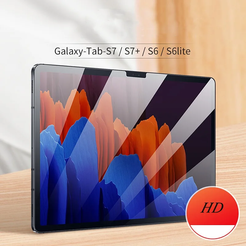 Liquidación Protector de pantalla para tableta Samsung Galaxy Tab S7 Plus S6lite S5E S4, vidrio templado, película protectora de seguridad HD, cubierta completa 2.5D, 9H lbQKMqmmmLd