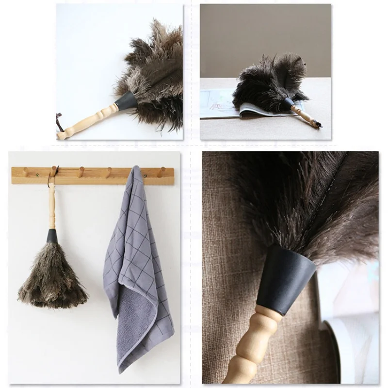 Статическое электричество мягкая щетка для пыли из страусиных перьев duster Бытовая щетка для пыли перо duster артефакт автомобиля пылеуловитель Y