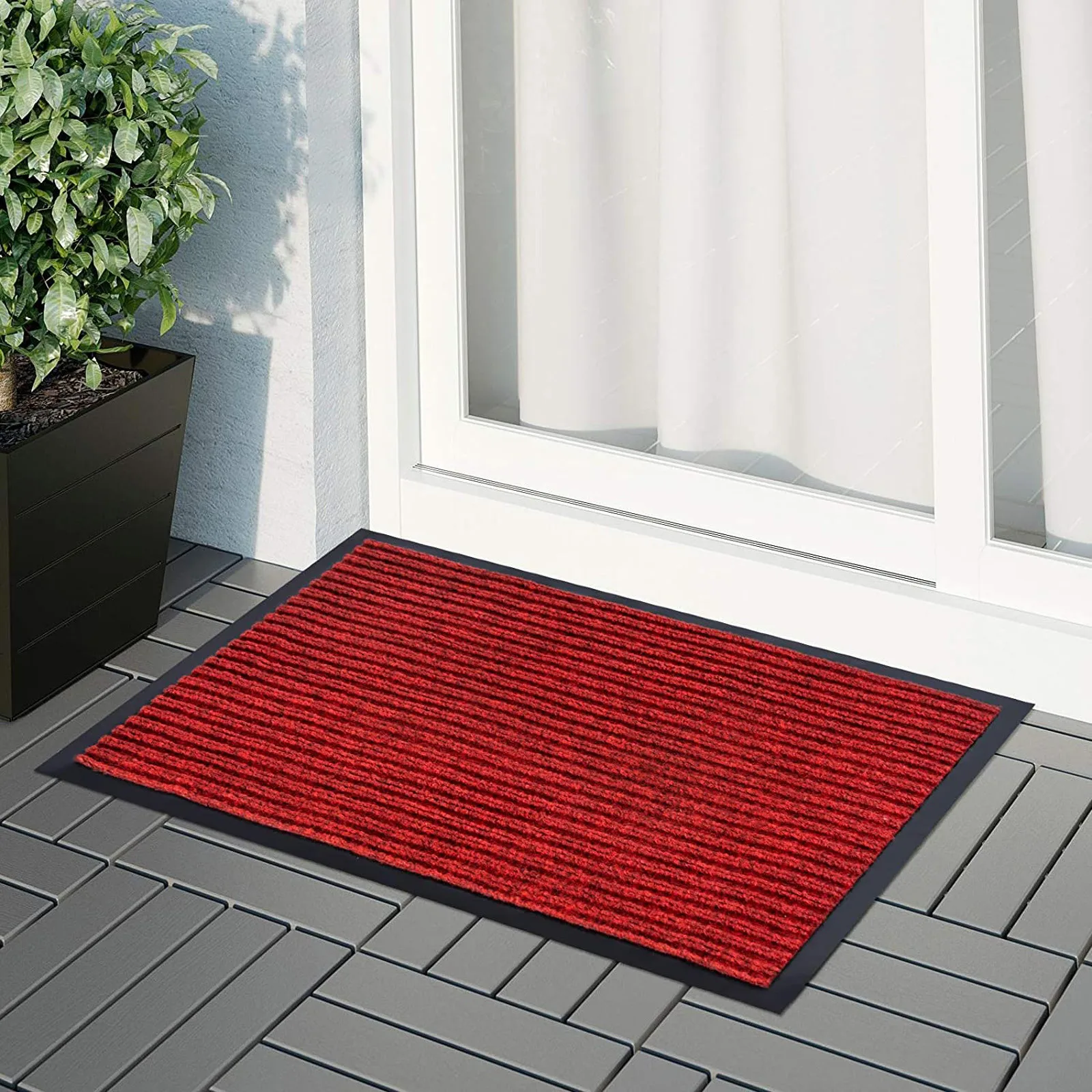 Front Door Mat Entrance Floor Doormat Waterproof Non-Slip Rug Outdoor Indoor 