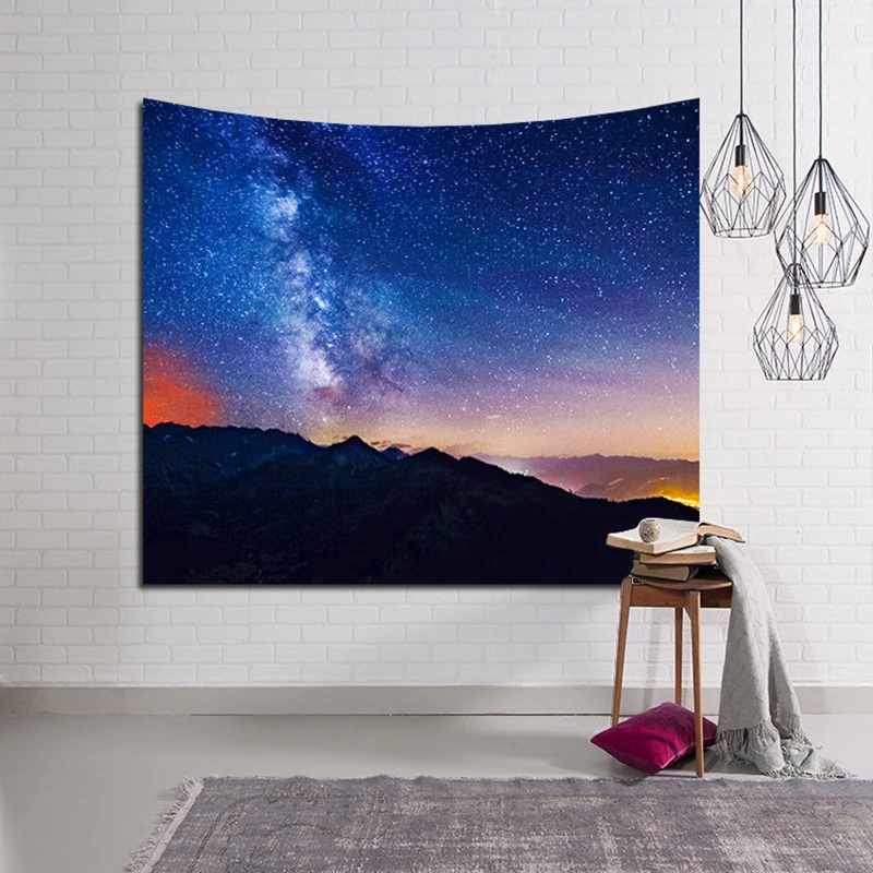 

1pc Scenery Shawl Tapestry 153x130cm Bedspread Beach Mat Home Wall Hanging Decor Throw Towel Tapestry
