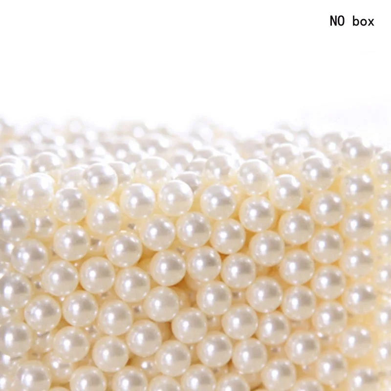 A pack white pearls HUNYOO акриловый прозрачный ящик для хранения кистей для макияжа с крышкой пластиковый органайзер для Макияжа Косметический Держатель для инструментов с жемчугом 300 г - Цвет: A pack white pearls