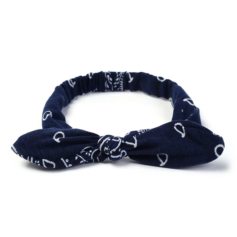 New Girls Vintage Cross Knot Elastic Hairbands Soft Solid Print Headbands Bandanas Girls Hair Bands Hair Accessories For Women hair clips for fine hair