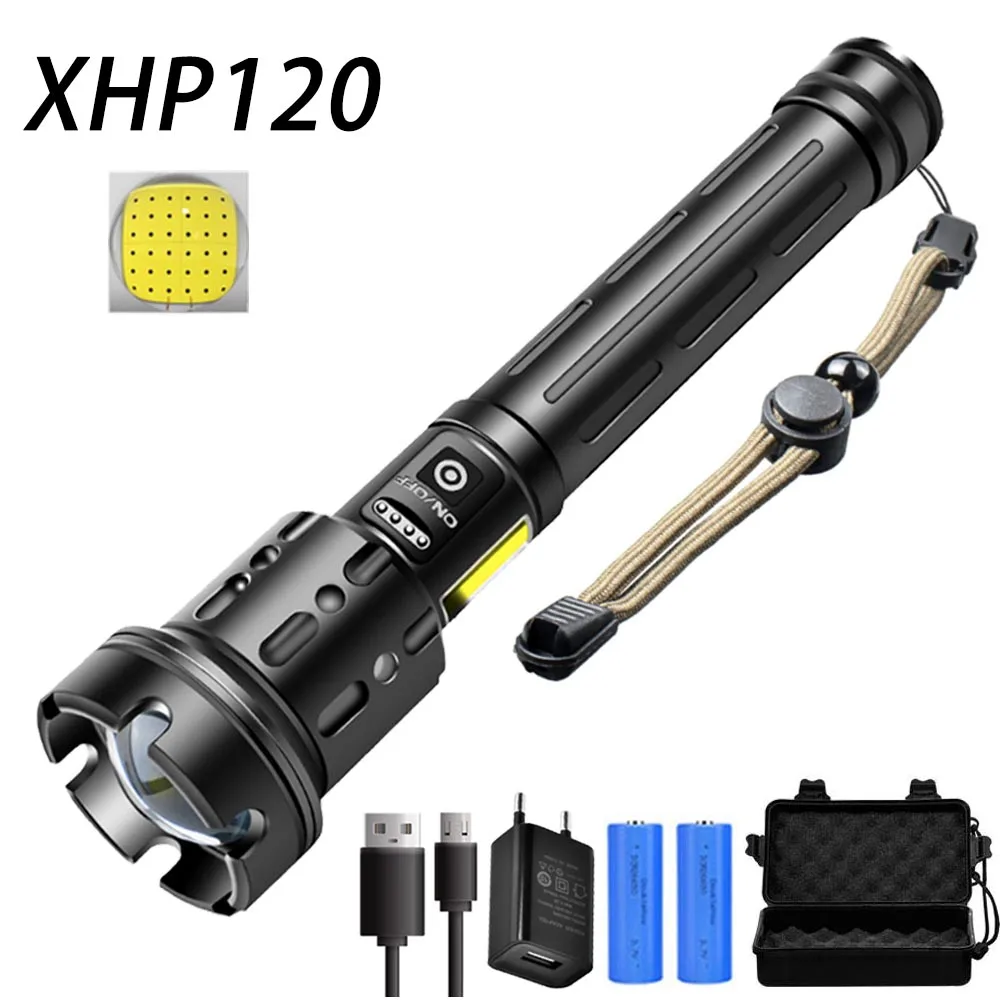 Самый мощный XHP120 светодиодный вспышка светильник масштабируемый USB