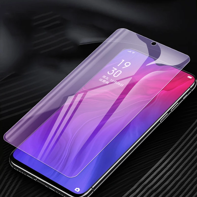 Закаленное стекло Защита для OPPO Reno ACE A5S K5 полное покрытие анти-синий луч