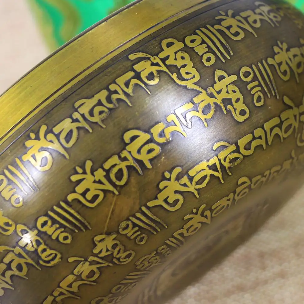 Тибетская буддийская Поющая чаша набор ручной работы дизайн включает в себя шелковую подушку для переноски Чехол для медитация чакра целебная Йога