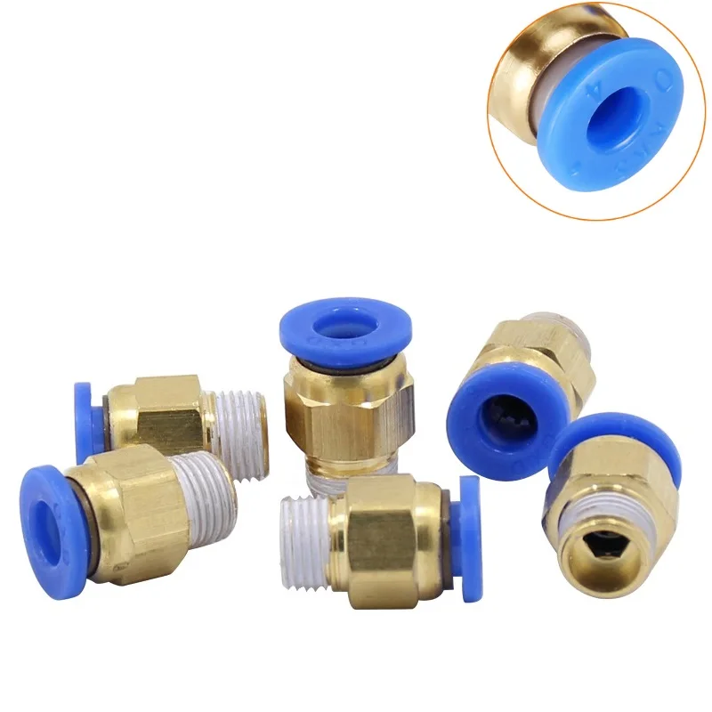 Мега 20 шт. пневматические соединители PC4 01 1 75 мм PC6 3 0 PTFE трубка M10 нить быстрая