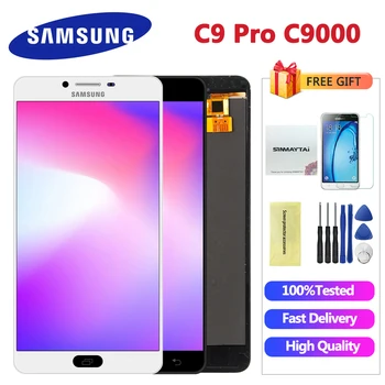 

100% Test LCD For SAMSUNG GALAXY C9 Pro LCD C9000 Display Touch Screen Digitizer Assembly Replacement For SAMSUNG C9 Pro LCD