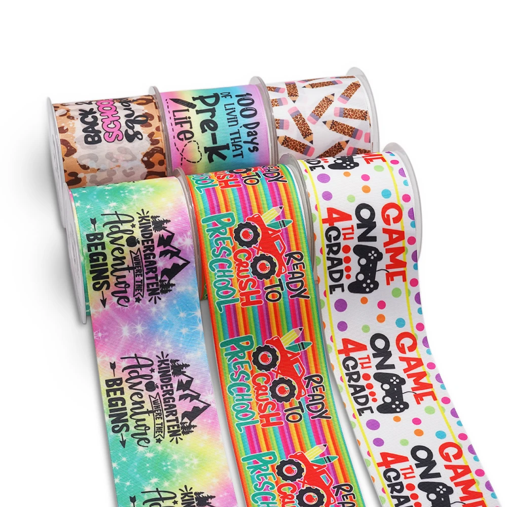 

10 ярдов, 3 дюйма, 75 мм, мультяшный принт, корсажная лента для бантов для волос, «сделай сам», ремесла, аксессуары ручной работы 57367