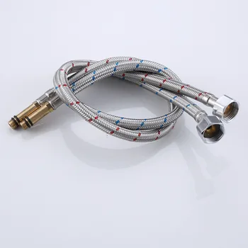 

304 Stainless Steel Woven Pipe Basin Kitchen Basin Hot/Cold Tap Water Hose Single Head jian tou guan