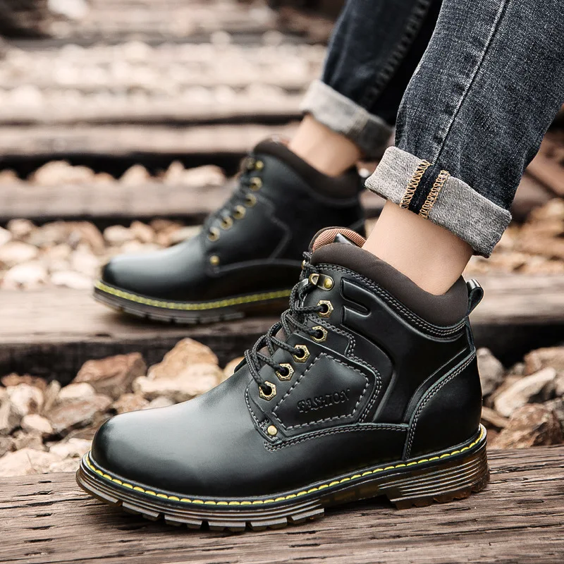 

Martin Boots Men's New Style Hot Selling Autumn England Boots Retro High Shoes Men's Fashion Worker Boot