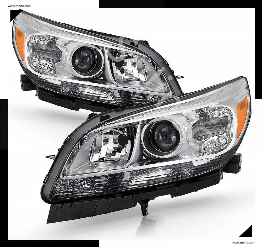 SulinsoFor 2013 Chevy Malibu Заводские галогенные проекторы, фары в сборе для водителя и пассажира по ACANII