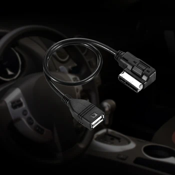 

Cable Music Multiple Function MDI MMI AMI To USB Adapter Cable Aux Interface Data Adapter USB AUX Cable Music For Car