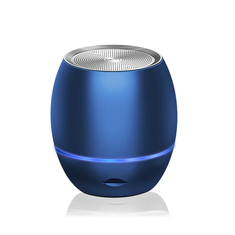 Синий Мигающая лампа Bluetooth динамик с сабвуфером беспроводной микрофон вызов Портативные Компьютерные колонки Caixa De Som F4039A - Цвет: Синий
