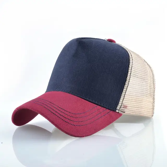 Fashion Animals Embroidery Baseball Caps Men Women Snapback Hip Hop Hat Summer Breathable Mesh Sun Gorras Unisex Streetwear Bone Red1