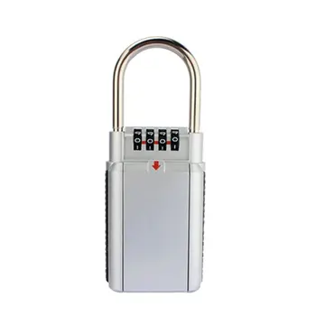 

Cat Eyes Key Lock Box Wall Mounted Aluminum alloy Key Safe Box Weatherproof 4 Digit Combination Key Storage Lock Box