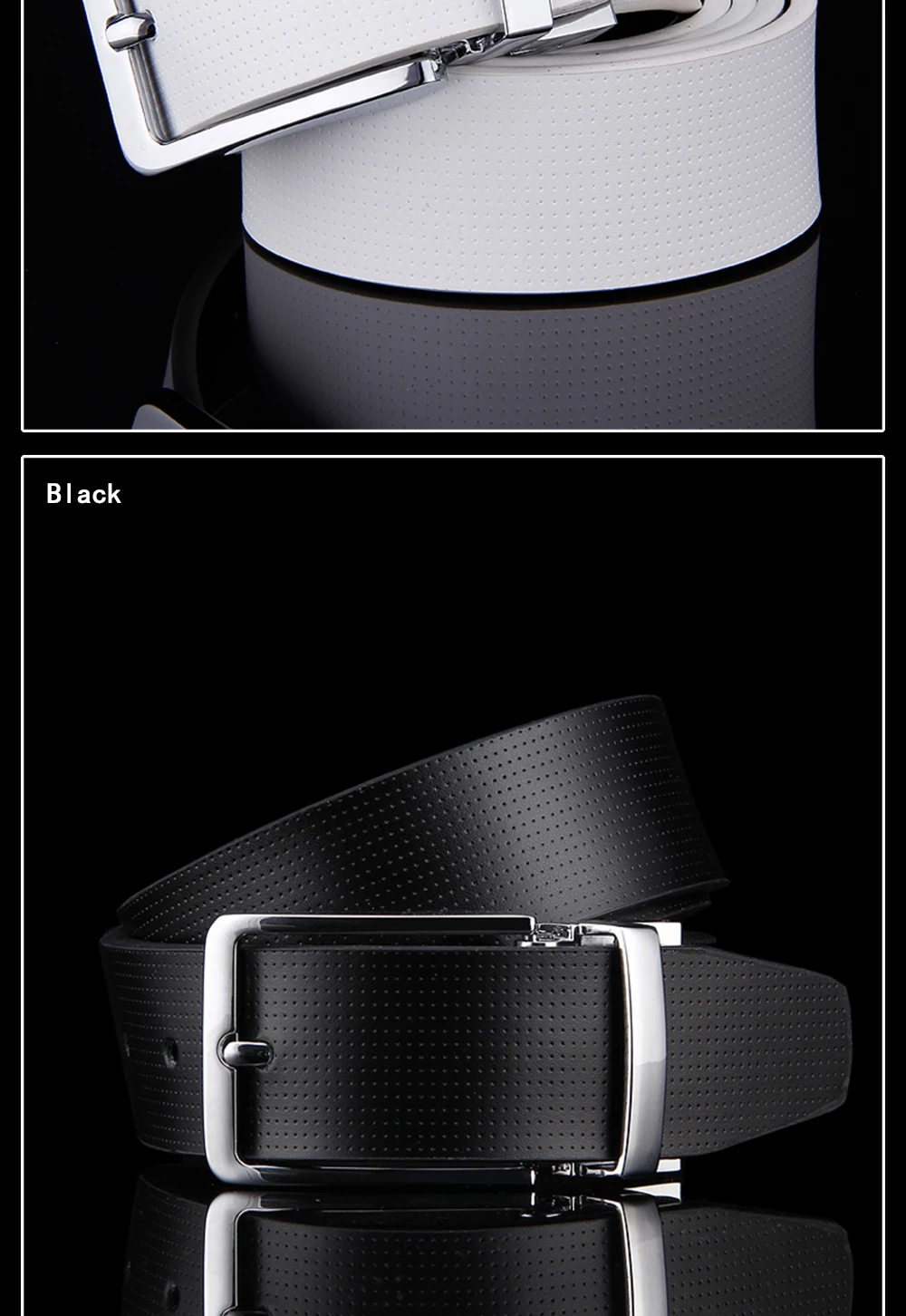 fish belt Cowhide Designer Luxury Belt Men Male Waist Strap Leather Pin Buckle White Genuine Leather Belts For Men Pants Band Ceinture black leather belt