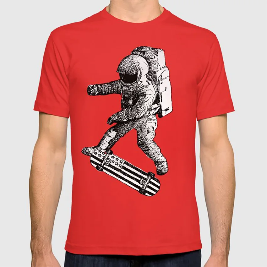 Kickflip in space футболка космический астронавт sk8 Скейтбординг