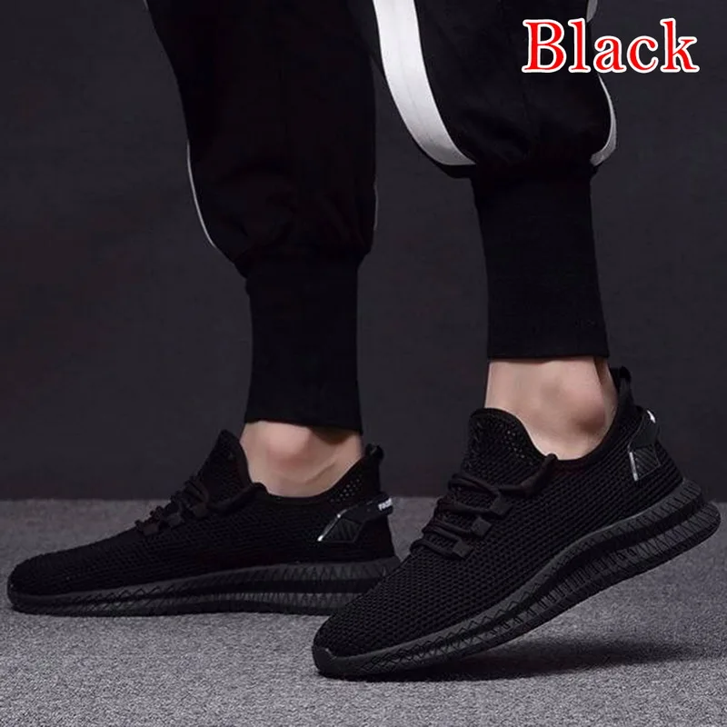 Новинка; модные мужские кроссовки на шнуровке; Вулканизированная Мужская обувь для бега; дышащие удобные сетчатые низкие Туфли без каблуков; повседневная обувь для мальчиков