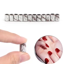 50 шт./лот, белые шлифовальные ленты для ногтей, инструменты для ногтей, размер 80#, 120#, 180#, маникюр, педикюр, электрические аксессуары для сверления ногтей