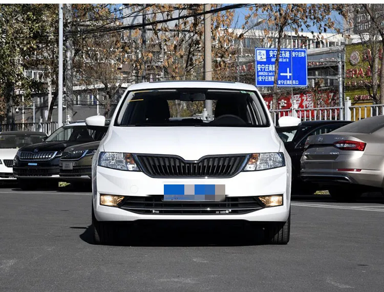 Qirun led drl дневного света+ противотуманная фара для скоростной космический переход Skoda- с динамическим движущимся желтым поворотным сигналом