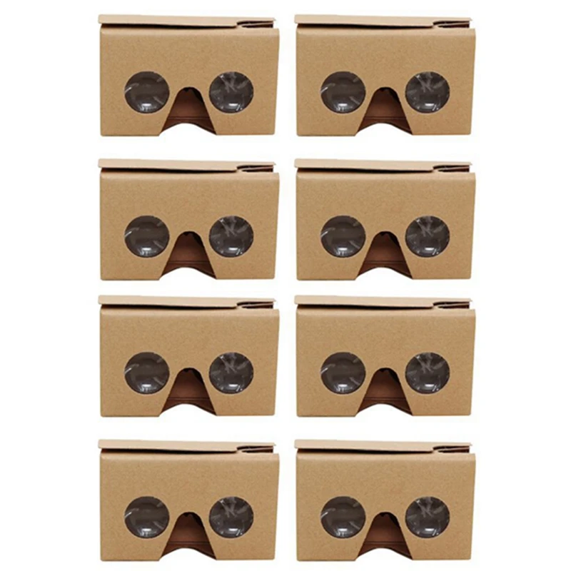 8 шт 3D очки для Google Cardboard V2 VR Valencia 4 5-6 дюймов смартфон + повязка на голову |