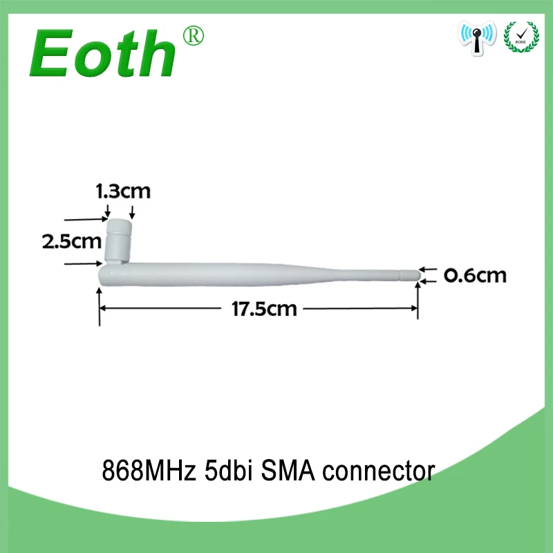 Белый 868 MHz 915 MHz Антенна 5dbi SMA разъем GSM 915 MHz 868 MHz antena antenne Водонепроницаемый 21 см RP-SMA/u. FL косички кабеля