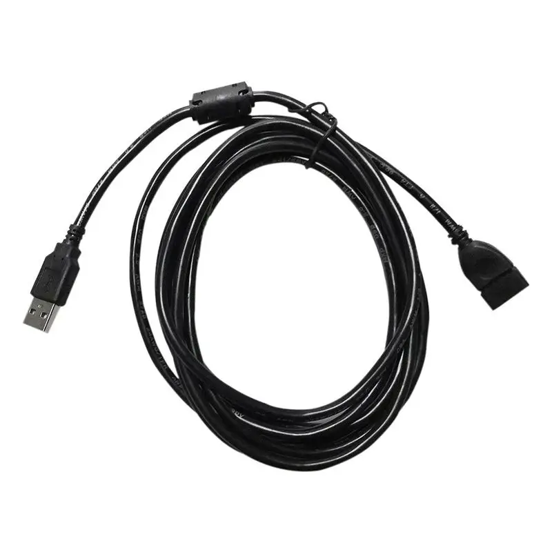 Черный 10 футов USB 2,0 Удлинительный кабель типа A к мужскому кабелю черный