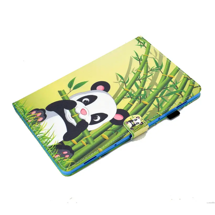 Чехол для huawei Mediapad M6 8," VRD-AL09 VRD-W09 Smart Cover Funda Tablet Fashion panda PU кожаный чехол-подставка+ подарок