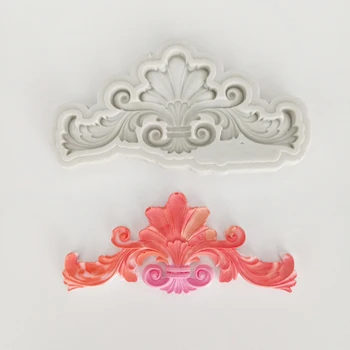 

minsunbak European-style Embossed Lace Embossed Silicone Mold DIY Fondant Cake Decoration Tools Chocolate Baking Tray