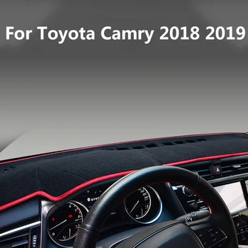

For Toyota Camry 70 XV70 8th 2018 2019 Car Dashboard Covers Mat Shade Cushion Pad Instrument Carpets Accessories Avoid Light Pad