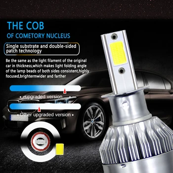 

Bulb Car Headlight DC6V-36V 4LED Pure White Lamp Parts Replacement Tool COB