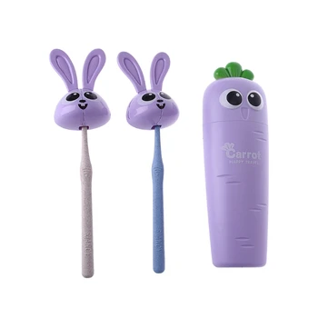

5pcs/set Cute Travel Toothpaste Toothbrush Holder Cap Case Storage Suction Cup 896D