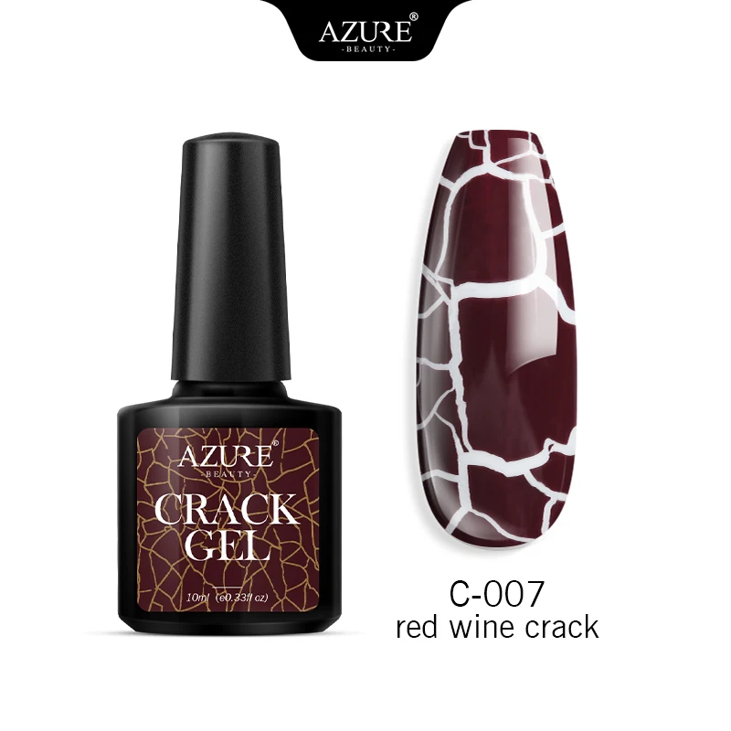 Azure beauty Crackle дизайн ногтей светодиодный гель лак замочить от длительного действия УФ-гель ноготь с эффектом трещин Гель-лак Полупостоянный Гибридный лак - Цвет: 7