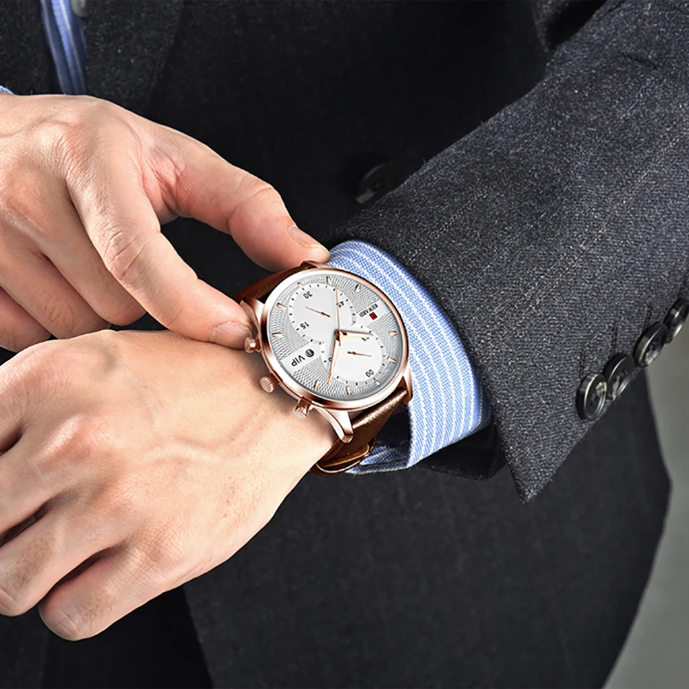 REWARD Brand Business Luxury Leather Quartz Men's Watch Fashion Design Sport Men Watches Waterproof Wristwatch Relogio Masculino